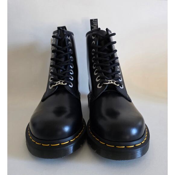 Dr. Martens 1460 Zip Black Leather Combat Boots –Women 10/ Men 9 main image 12